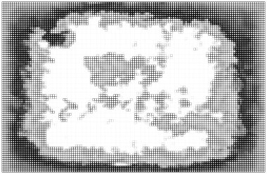 Siyah ve beyaz soyut mozaik arka plan. vektör illüstrasyonu 