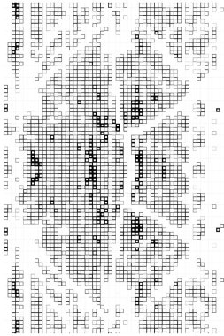 Siyah ve beyaz soyut mozaik arka plan. vektör illüstrasyonu 