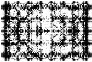  Siyah beyaz pikselli arka plan. soyut mozaik sanatı 