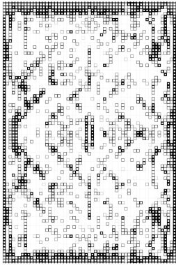  Siyah beyaz pikselli arka plan. soyut mozaik sanatı 