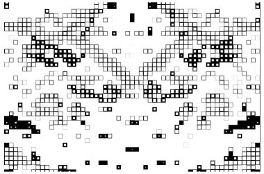 Geometrik desenli soyut bir arkaplan. siyah ve beyaz vektör çizimi