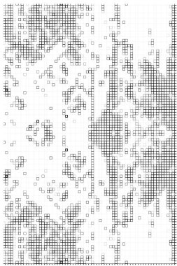 Geometrik desenli soyut bir arkaplan. siyah ve beyaz vektör çizimi