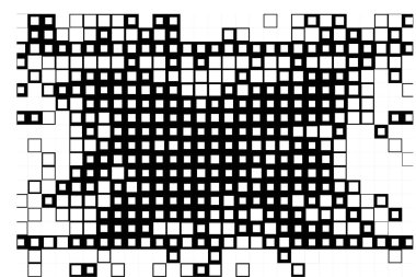 Geometrik desenli soyut bir arkaplan. siyah ve beyaz vektör 