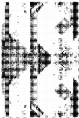 Geometrik desenli soyut bir arkaplan. siyah ve beyaz vektör 