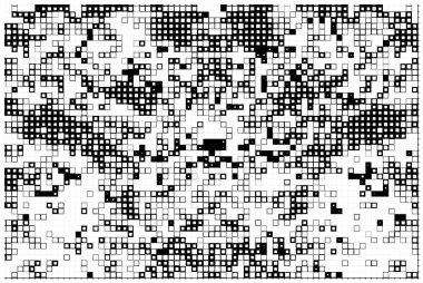 vektör piksel mozaik dünya karelerinin haritası