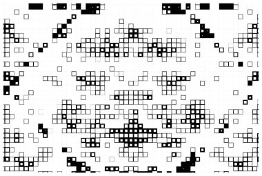 vektör piksel mozaik dünya karelerinin haritası