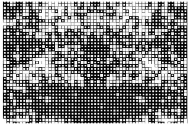 vektör piksel mozaik dünya karelerinin haritası