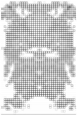 vektör piksel mozaik dünya karelerinin haritası