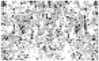 vektör piksel mozaik dünya karelerinin haritası