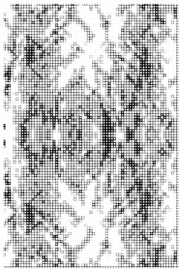 vektör piksel mozaik dünya karelerinin haritası