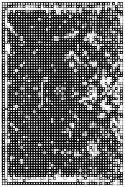 vektör piksel mozaik dünya karelerinin haritası