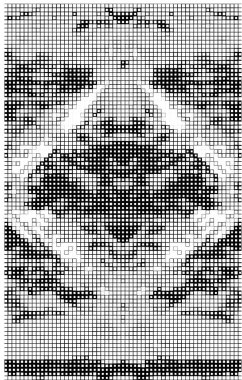 Yarım tonluk mozaik desen. Soyut tek renkli arkaplan. vektör illüstrasyonu