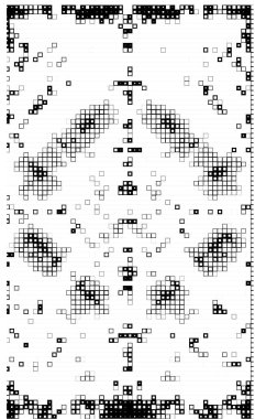 Yarım tonluk mozaik desen. Soyut tek renkli arkaplan. vektör illüstrasyonu