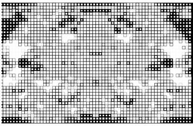 Siyah ve beyaz vektörsüz kare deseni