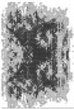 Siyah ve beyaz vektörsüz kare deseni