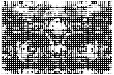 Siyah ve beyaz vektörsüz kare deseni