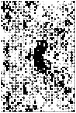 Siyah ve beyaz vektörsüz kare deseni