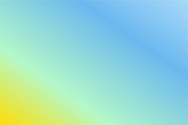 Bebek Mavisi, Turkuaz, Naneli, Altın Renkli Renkli Renkli Soyut Bulanık Gradyan. Yumuşak bulanık arkaplan. Grafik tasarım, afiş ve web için odaklanmış vektör illüstrasyon şablonu