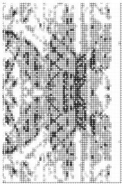 Yarım tonluk noktalı desen. Soyut geometrik noktalı arkaplan. Kartpostallar ve ambalajlar için grunge kaplamasının beyaz arkaplanındaki doku. Tek renkli tasarım. vektör illüstrasyonu