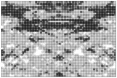 Yarım tonluk noktalı desen. Soyut geometrik noktalı arkaplan. Kartpostallar ve ambalajlar için grunge kaplamasının beyaz arkaplanındaki doku. Tek renkli tasarım. vektör illüstrasyonu
