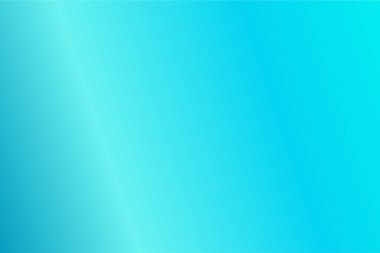 Aqua, Turkuaz, Cyan, Blue Grotto renkleriyle renkli soyut bulanık gradyan. Yumuşak bulanık arkaplan. Grafik tasarım, afiş ve web için odaklanmış vektör illüstrasyon şablonu