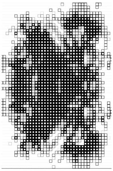 Grungy Template Ασπρόμαυρα Τετράγωνα Αφηρημένο Φόντο Για Αντιγραφή Χώρου — Διανυσματικό Αρχείο