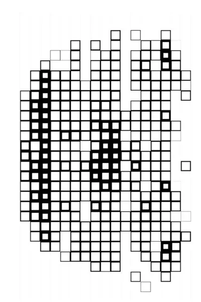 Tapeta Czarno Białymi Pikselami Tło Abstrakcyjną Mozaiką Sztuki — Wektor stockowy