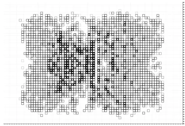 黑色和白色正方形的粗糙模板 复制空间的抽象背景 — 图库矢量图片