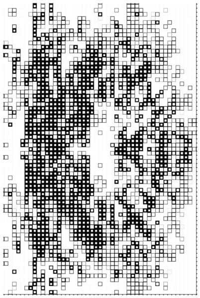 Grungy Šablona Černými Bílými Čtverci Abstraktní Pozadí Pro Kopírování Prostoru — Stockový vektor