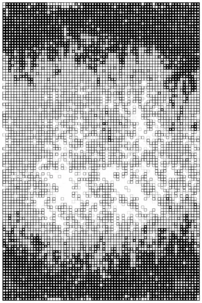 Schwarz Weißer Hintergrund Mit Einer Textur Aus Quadraten Und Kreisen — Stockvektor