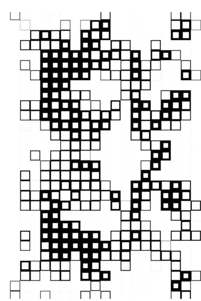 Grungy Sjabloon Met Zwart Witte Vierkanten Abstracte Achtergrond Voor Kopieerruimte — Stockvector