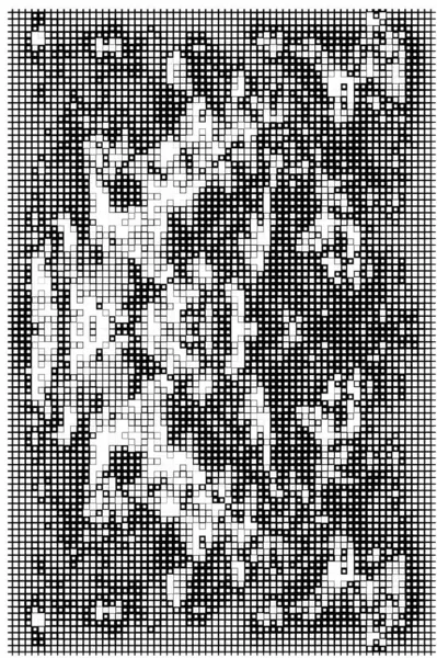 Siyah Beyaz Pikselli Arka Plan Soyut Mozaik Sanatı — Stok Vektör