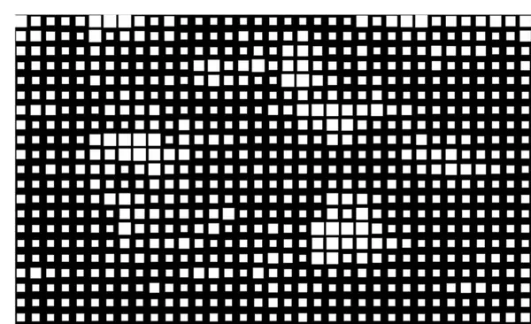 Fond Mosaïque Abstrait Noir Blanc Illustration Vectorielle — Image vectorielle