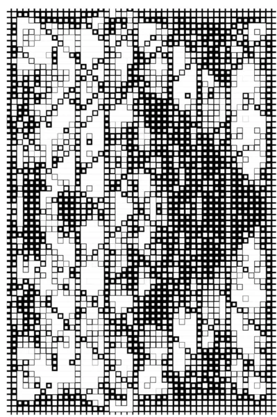 Bakgrund Med Svarta Och Vita Pixlar Abstrakt Mosaikkonst — Stock vektor