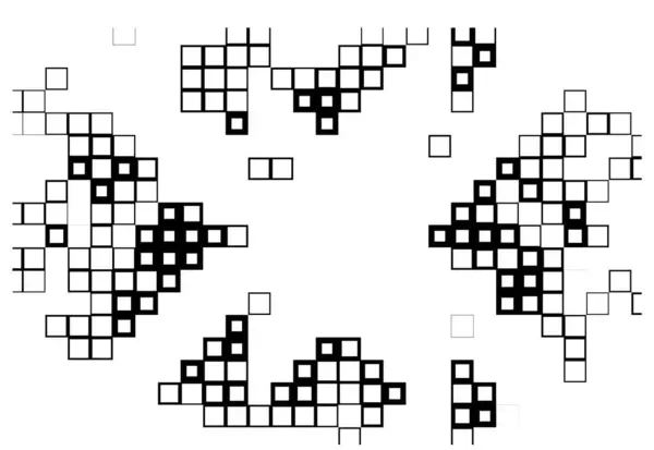 Baggrund Med Sorte Hvide Pixels Abstrakt Mosaik Kunst – Stock-vektor