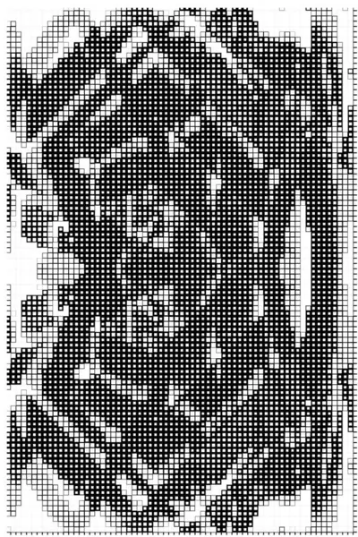 Vorlage Mit Quadratischen Formen Tapete Mit Schwarz Weißen Pixeln — Stockvektor