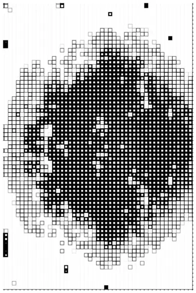 Vector Pixel Mosaico Icono Puntos Mosaico Forma Cuadrada Textura Fondo — Vector de stock