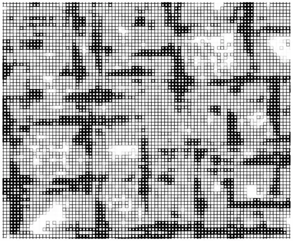 Mozaika Vektorových Pixelů Tečkovanou Ikonou Mozaikový Čtvercový Tvar — Stockový vektor