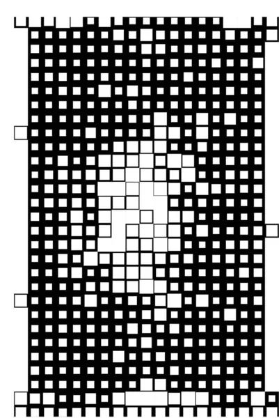 Abstrakcyjne Tło Mozaiki Szablon Pikselami — Wektor stockowy