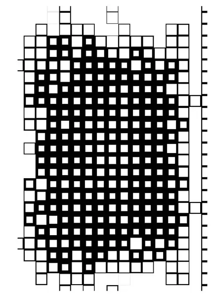 Абстрактні Квадратні Форми Шпалери Чорно Білими Пікселями — стоковий вектор
