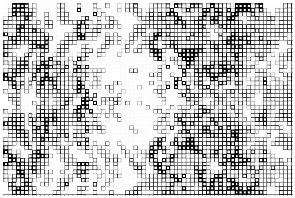 Vector Pixel Mapa Mosaico Cuadrados Del Mundo — Vector de stock