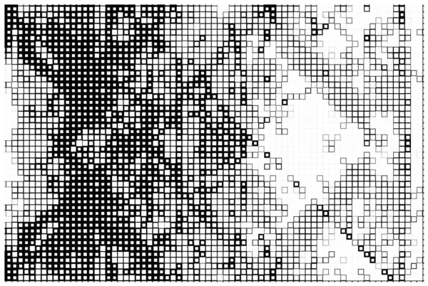Vektor Pixel Mosaik Karta Över Världen Torg — Stock vektor