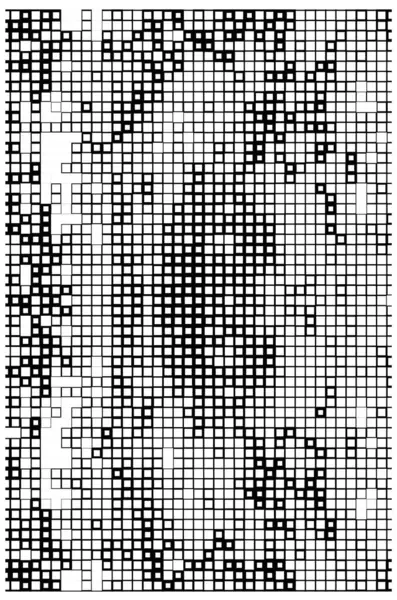 Vektor Pixel Mosaik Karta Över Världen Torg — Stock vektor