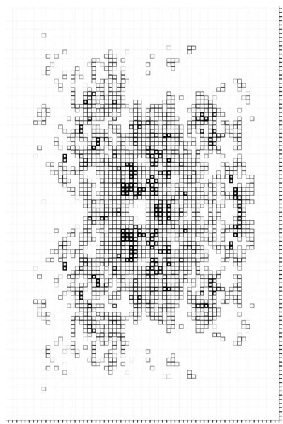 Formas Quadradas Abstratas Papel Parede Com Pixels Preto Branco —  Vetores de Stock