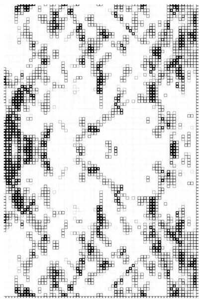 半色调花纹图案 抽象的单色背景 矢量说明 — 图库矢量图片