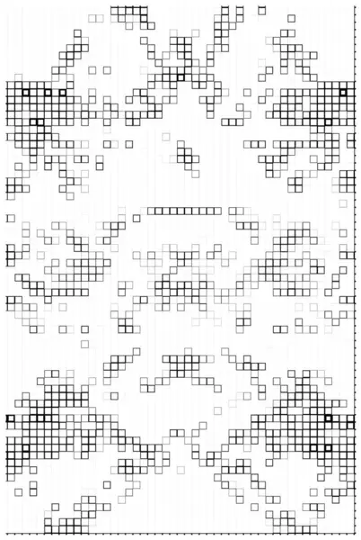Vector Black White Seamless Pattern Squares — Stock Vector