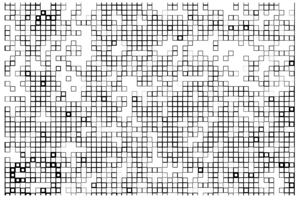 Vektor Schwarz Weiß Nahtloses Muster Von Quadraten — Stockvektor