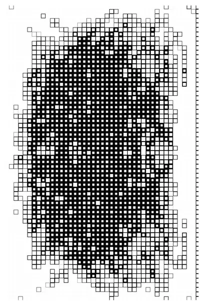 抽象的な正方形の形をしています 黒と白のピクセルが付いている壁紙 — ストックベクタ