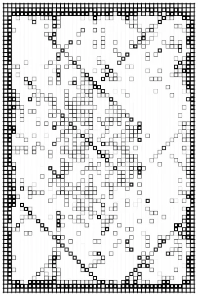 抽象的なモザイクの背景 ピクセルを使用したテンプレート — ストックベクタ