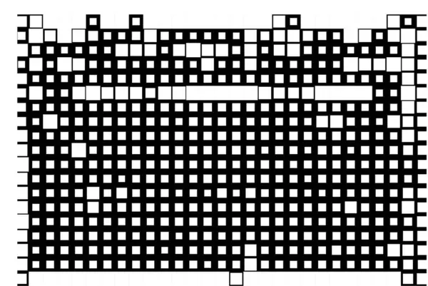 Абстрактний Шаблон Простору Копіювання Шпалери Чорно Білими Пікселями — стоковий вектор
